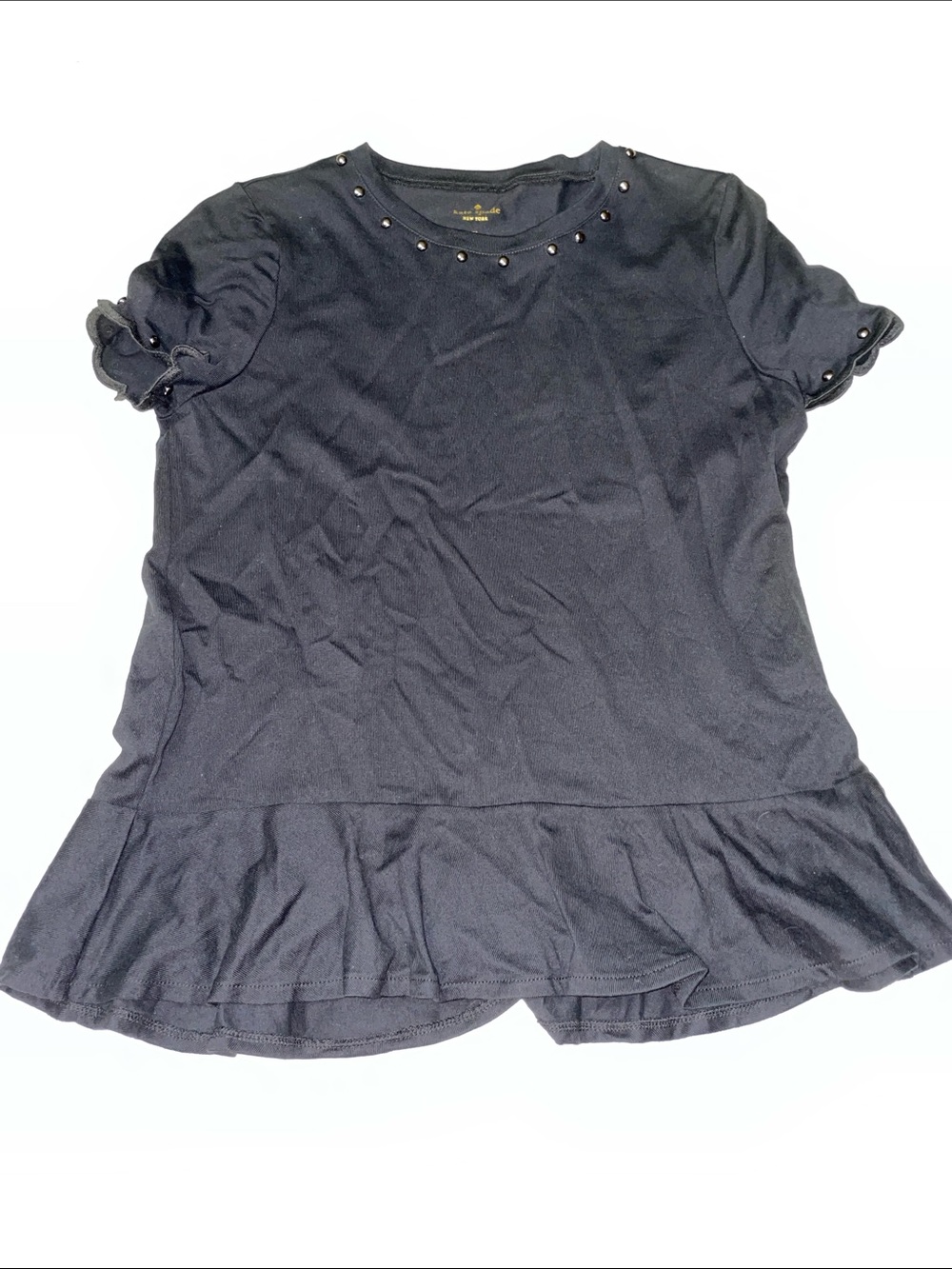 Kate Spade XS black studded shirt